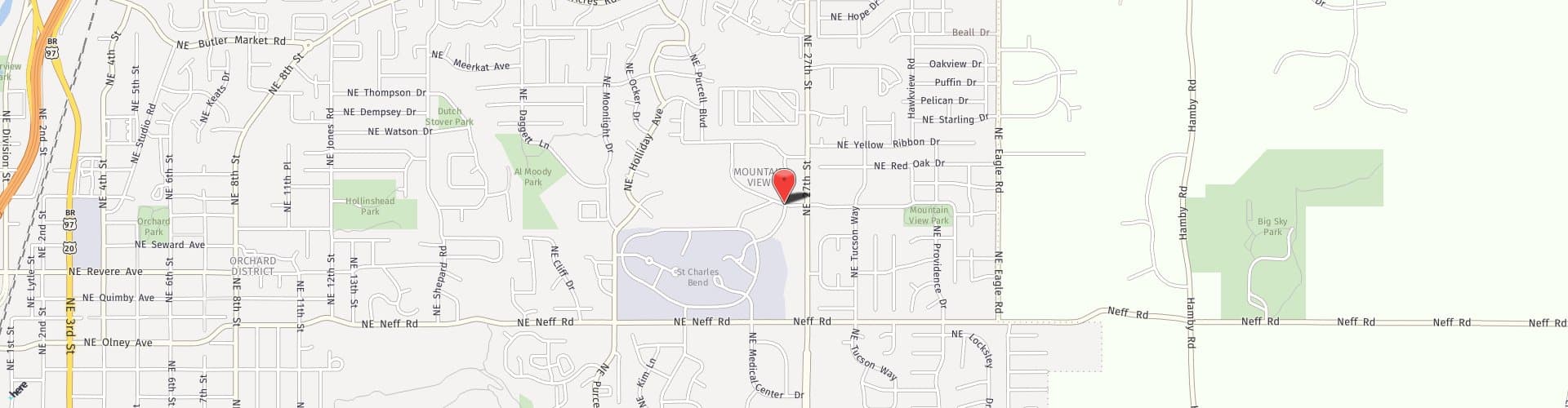 Location Map: 2546 NE Conners Ave. Bend, Oregon 97701