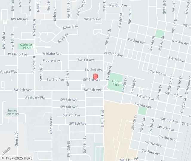 Location Map: 1050 SW 3rd Ave Ontario, OR 97914