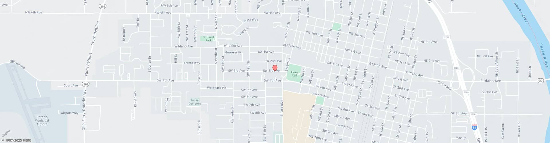 Location Map: 1050 SW 3rd Ave Ontario, OR 97914